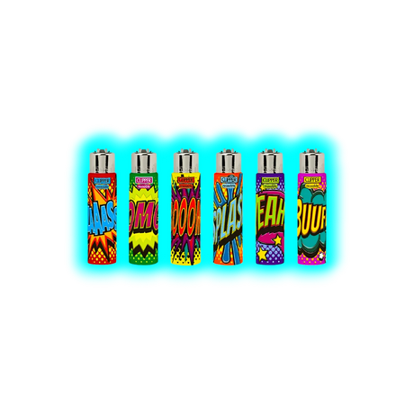 Clipper Cover Silikon Comic Slogan Handgenäht assort