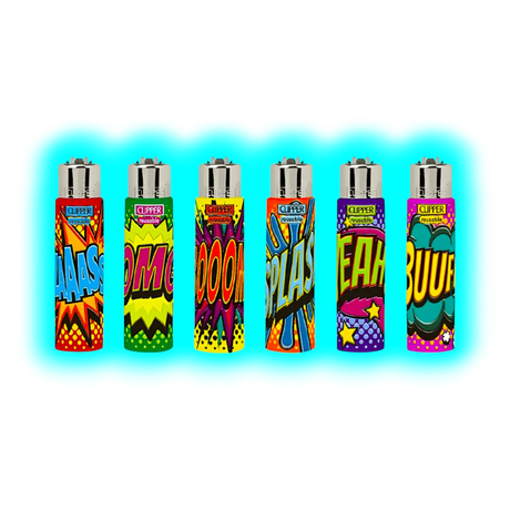 Clipper Cover Silikon Comic Slogan Handgenäht assort