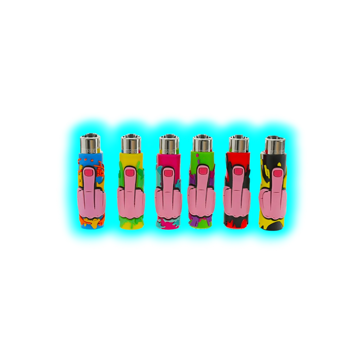 Clipper Cover Silikon Pop Fingers Handgenäht assort