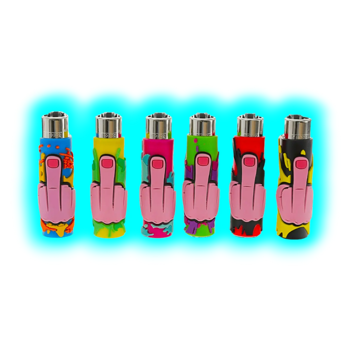 Clipper Cover Silikon Pop Fingers Handgenäht assort