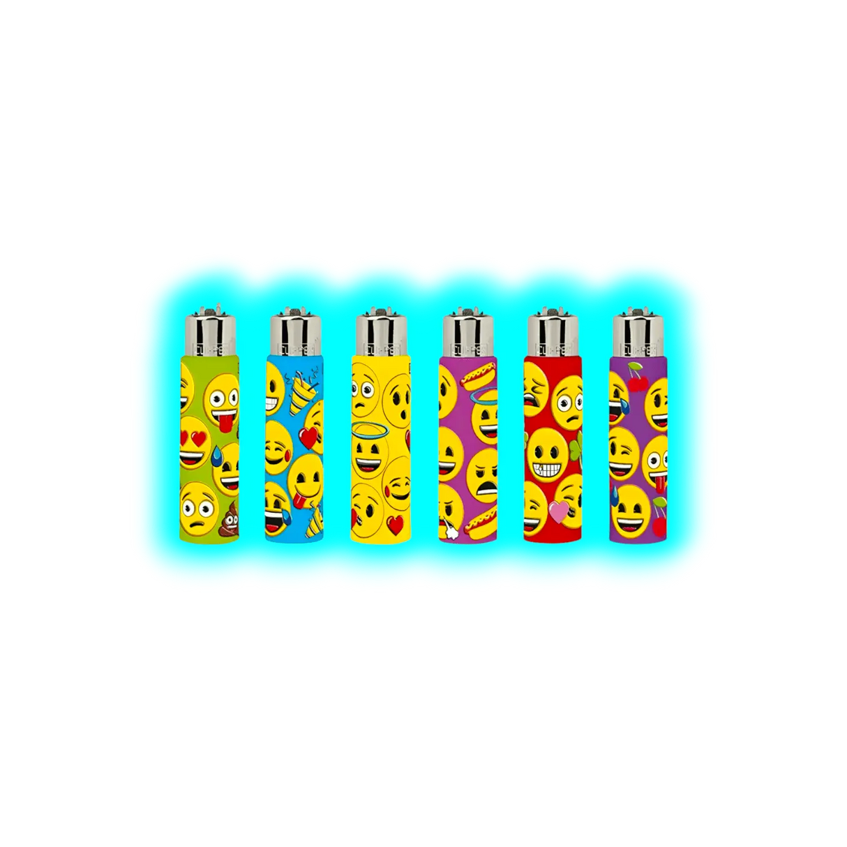 Clipper Cover Silikon Smiley Handgenäht assort