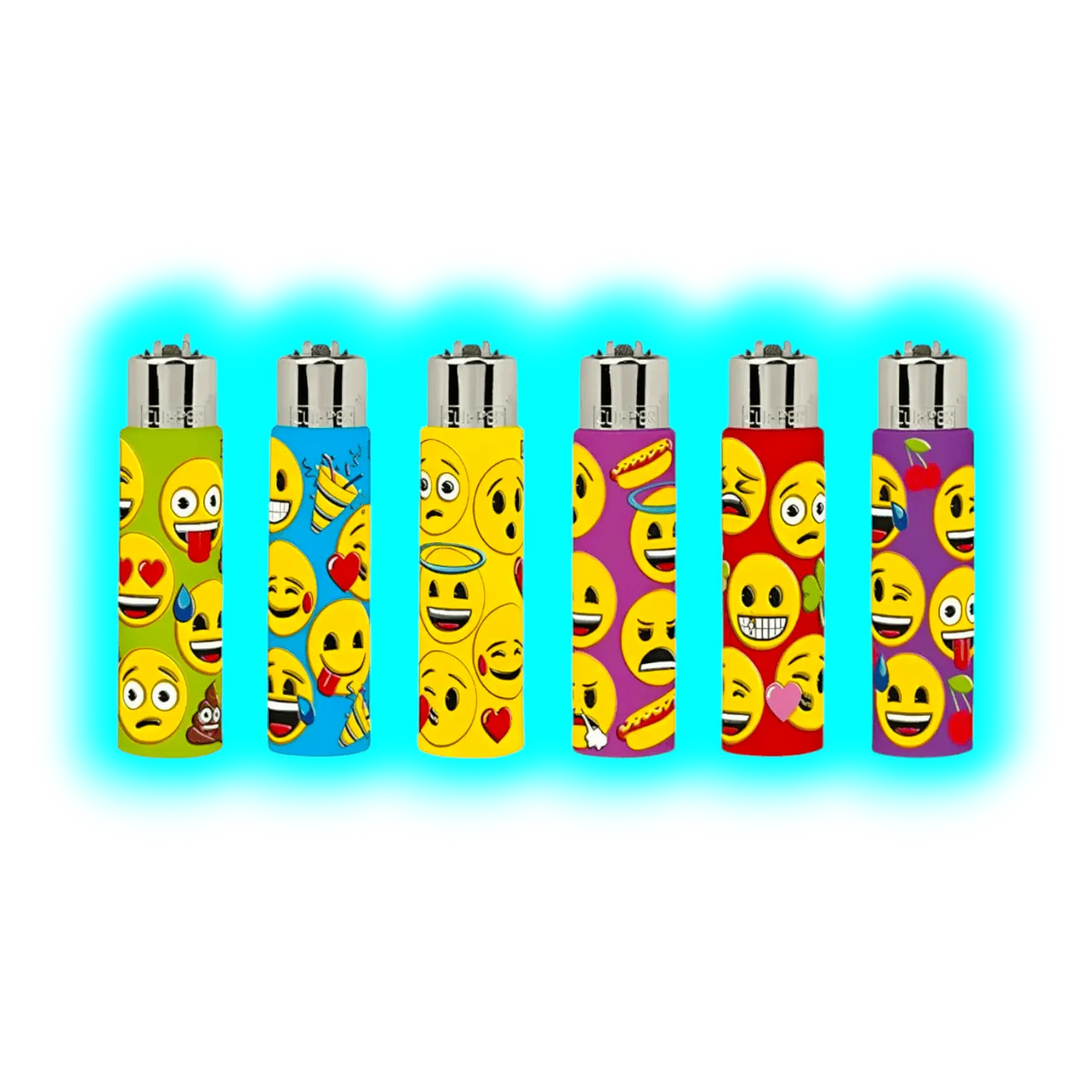 Clipper Cover Silikon Smiley Handgenäht assort