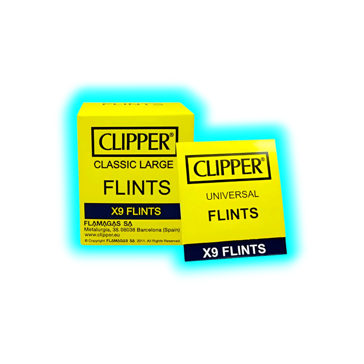 Clipper Feuersteine 9Stk