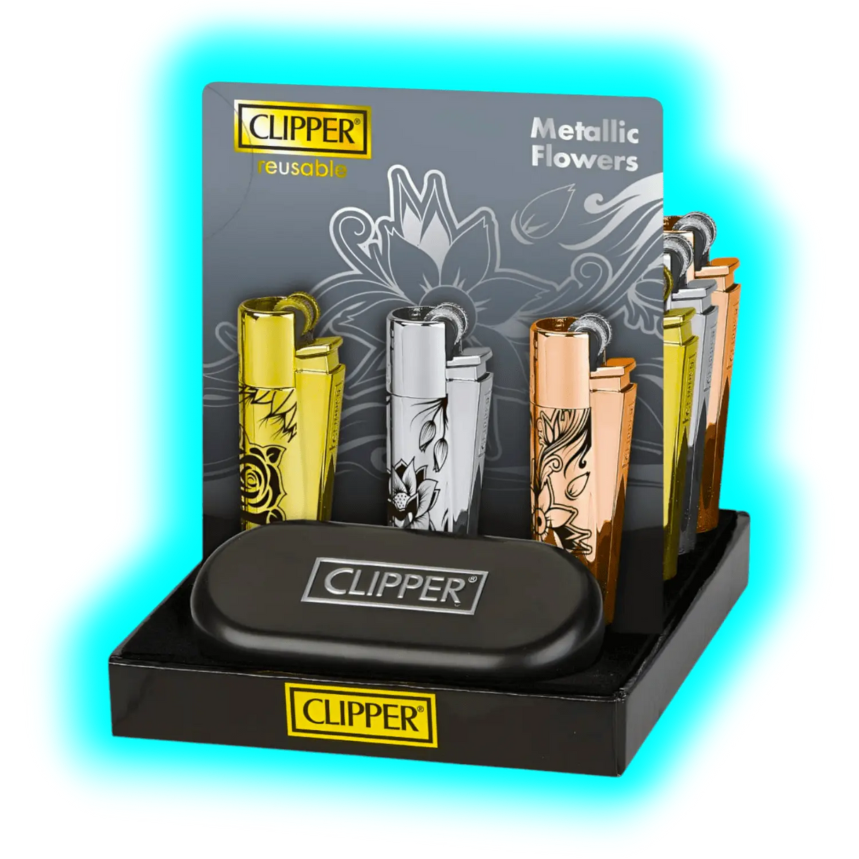 Clipper Metal Flowers 2 Assort