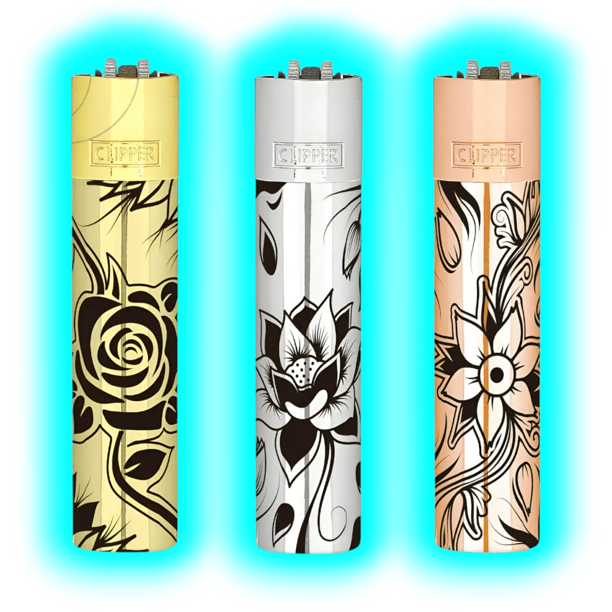 Clipper Metal Flowers 2 Assort