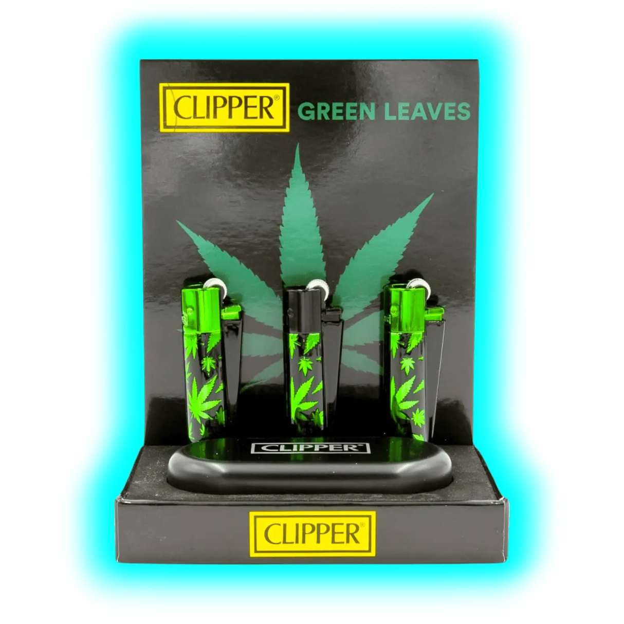 Clipper Metal Leaves Green Assort