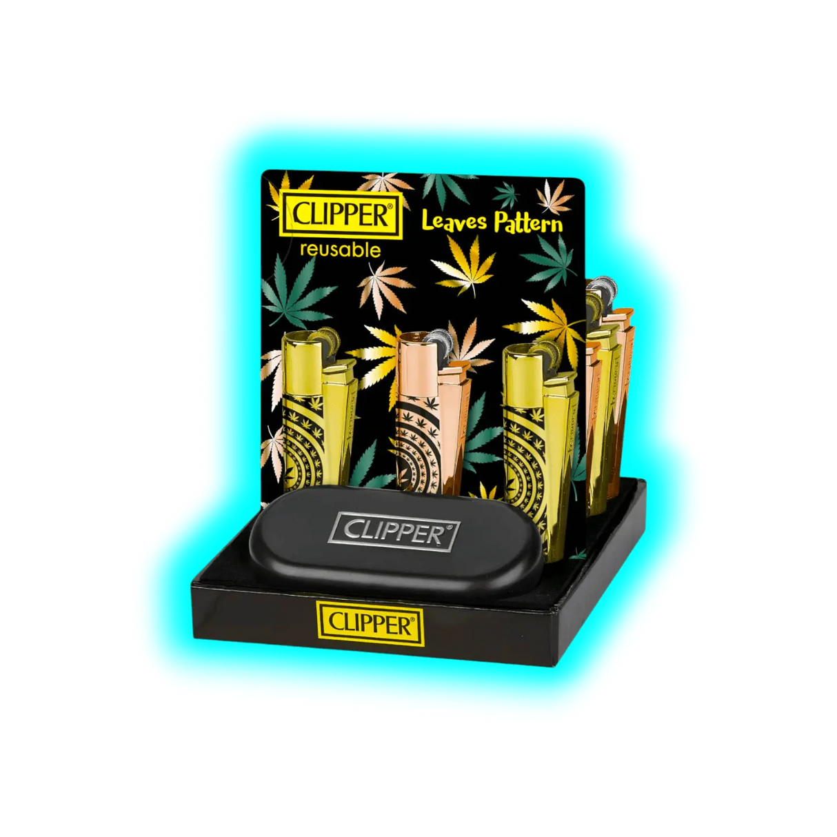 Clipper Metal Leaves Pattern Gold CMP11R - ASSORTIERT