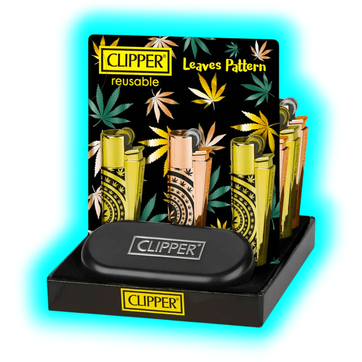Clipper Metal Leaves Pattern Gold CMP11R - ASSORTIERT