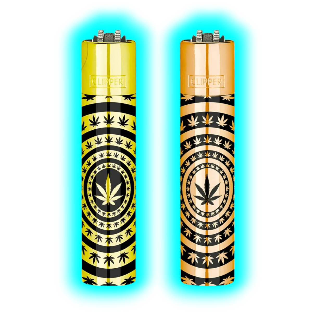 Clipper Metal Leaves Pattern Gold CMP11R - ASSORTIERT