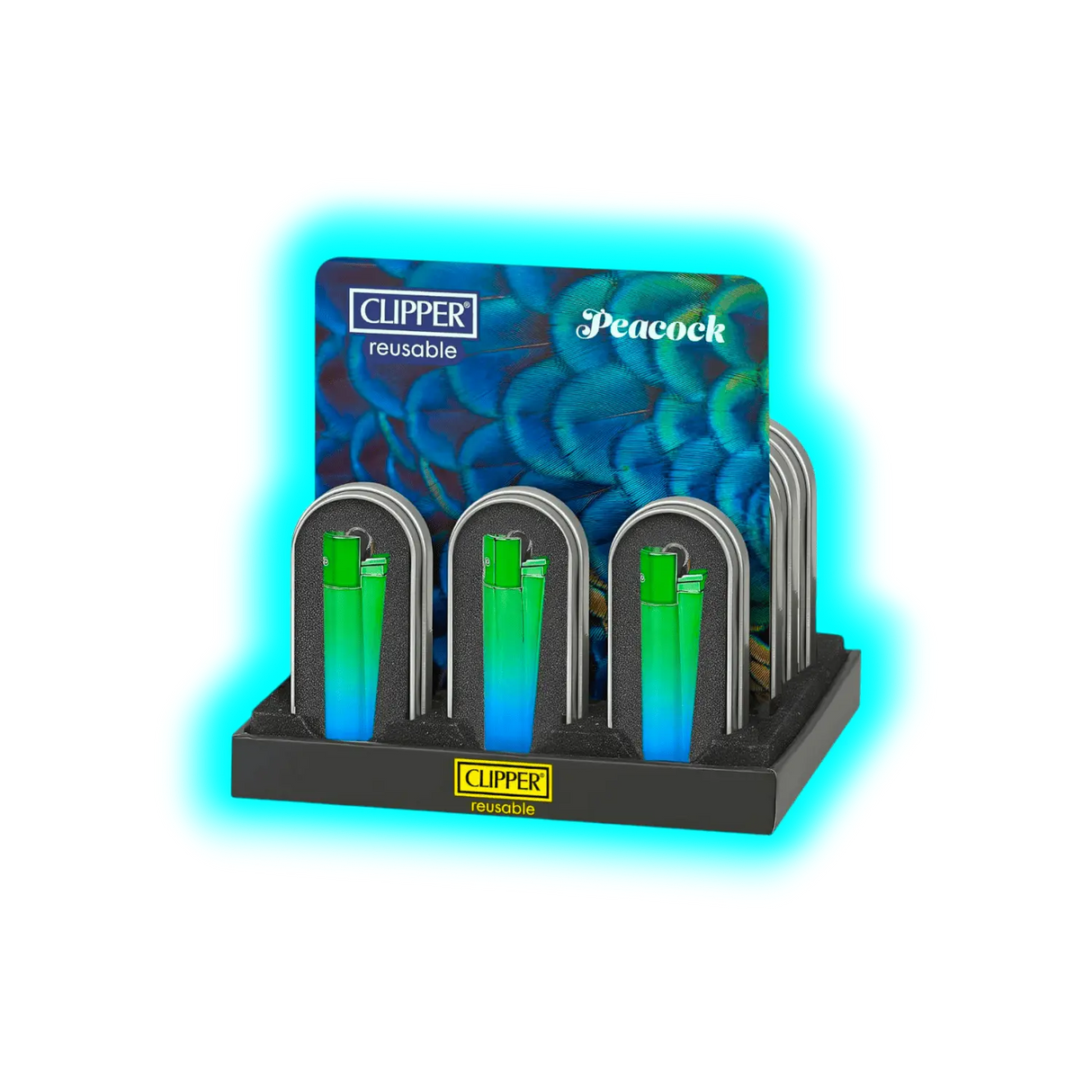 Clipper Metal Peacok Gradient