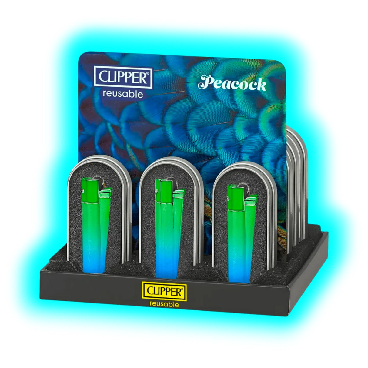 Clipper Metal Peacok Gradient