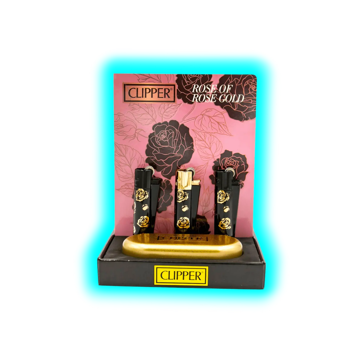 Clipper Metal Rose of Rose Gold Assort