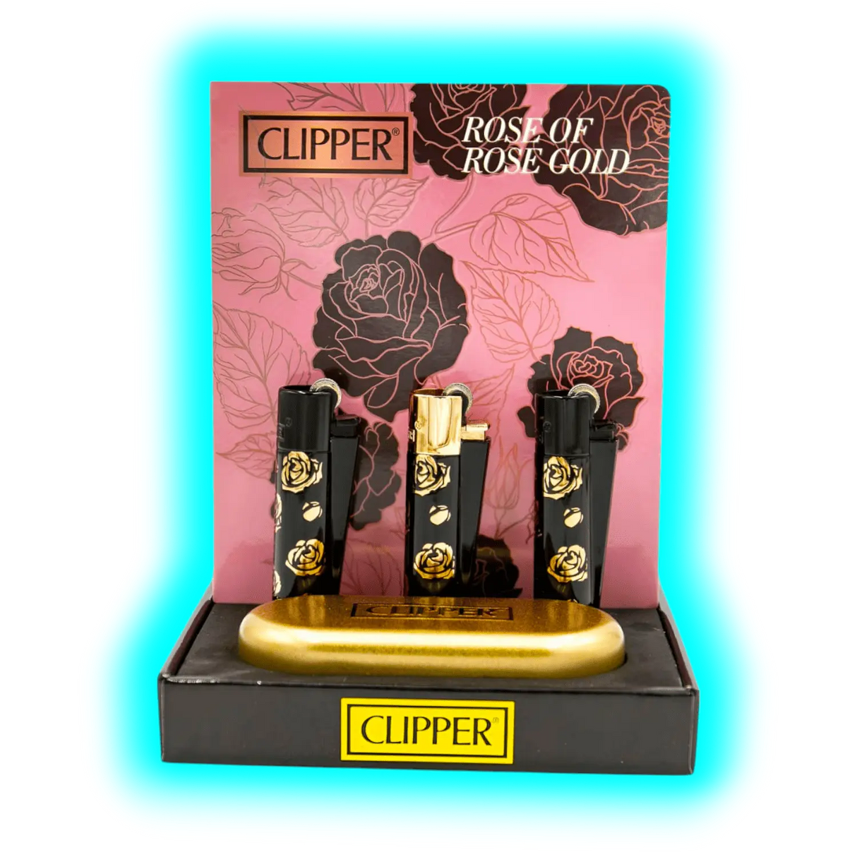 Clipper Metal Rose of Rose Gold Assort