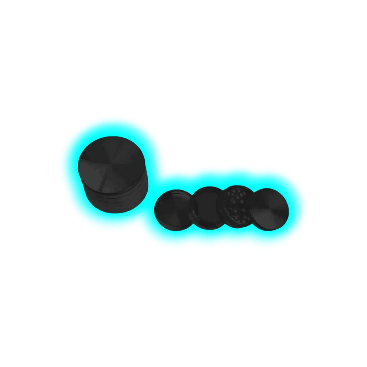 CNC Grinder Black 4 Parts