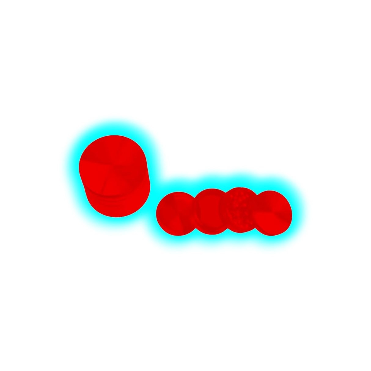 CNC Grinder Red 4 Parts