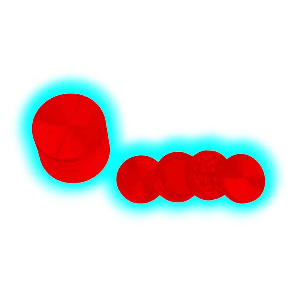 CNC Grinder Red 4 Parts