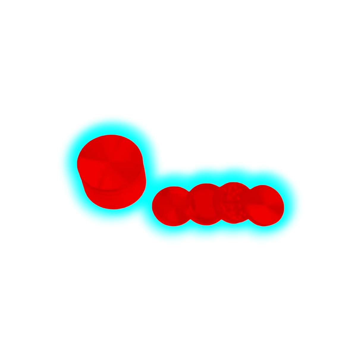 CNC Grinder Rot 4-Teilig Klein