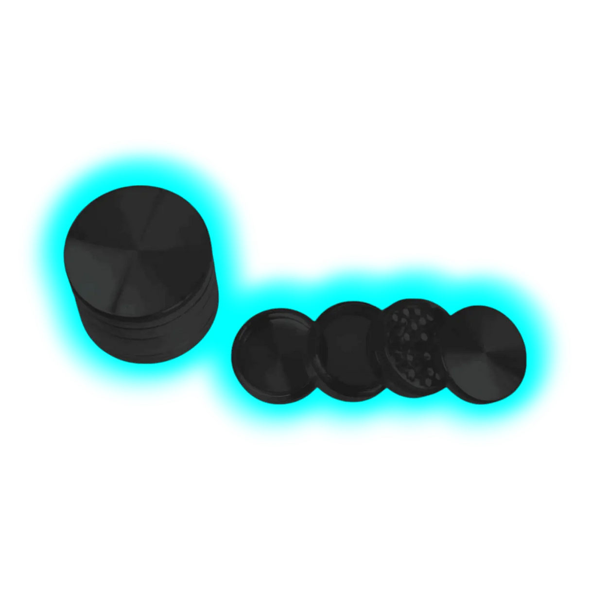 CNC Grinder Schwarz 4-Teilig Klein