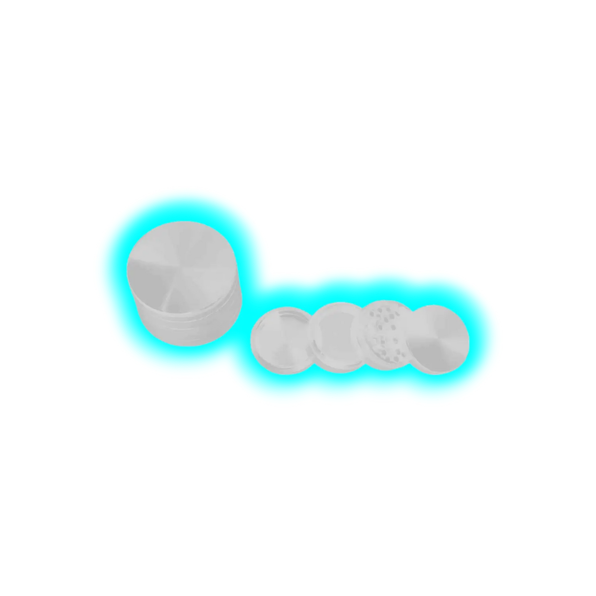 CNC Grinder Silber 4-Teilig Klein