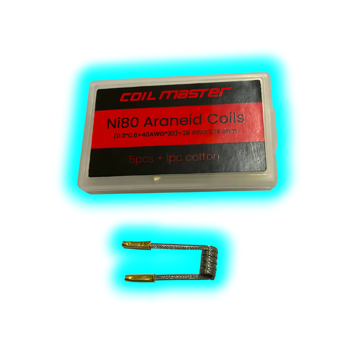 Coil Master Ni80 Araneid Coils 5stk 0.19 Ohm