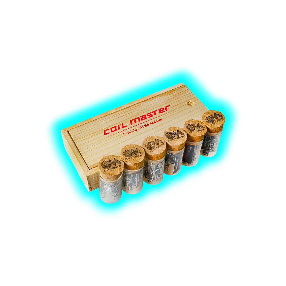 Coil Master Wooden Box Coils Flat Twisted, 0.2mm x 0.8mm x 2, 0.36±0.05