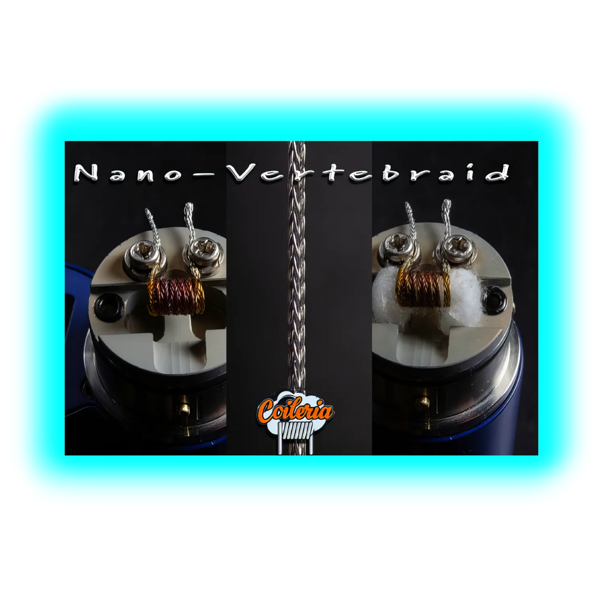 Coileria Nano Verte-Braid MTL, Edelstahl 0.98Ohm