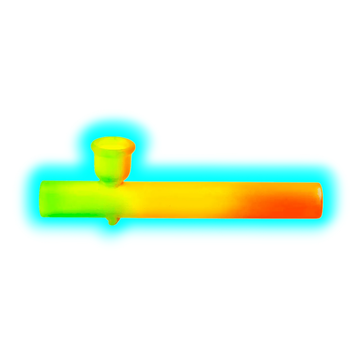 Coloured Glass Pipe 15.5cm