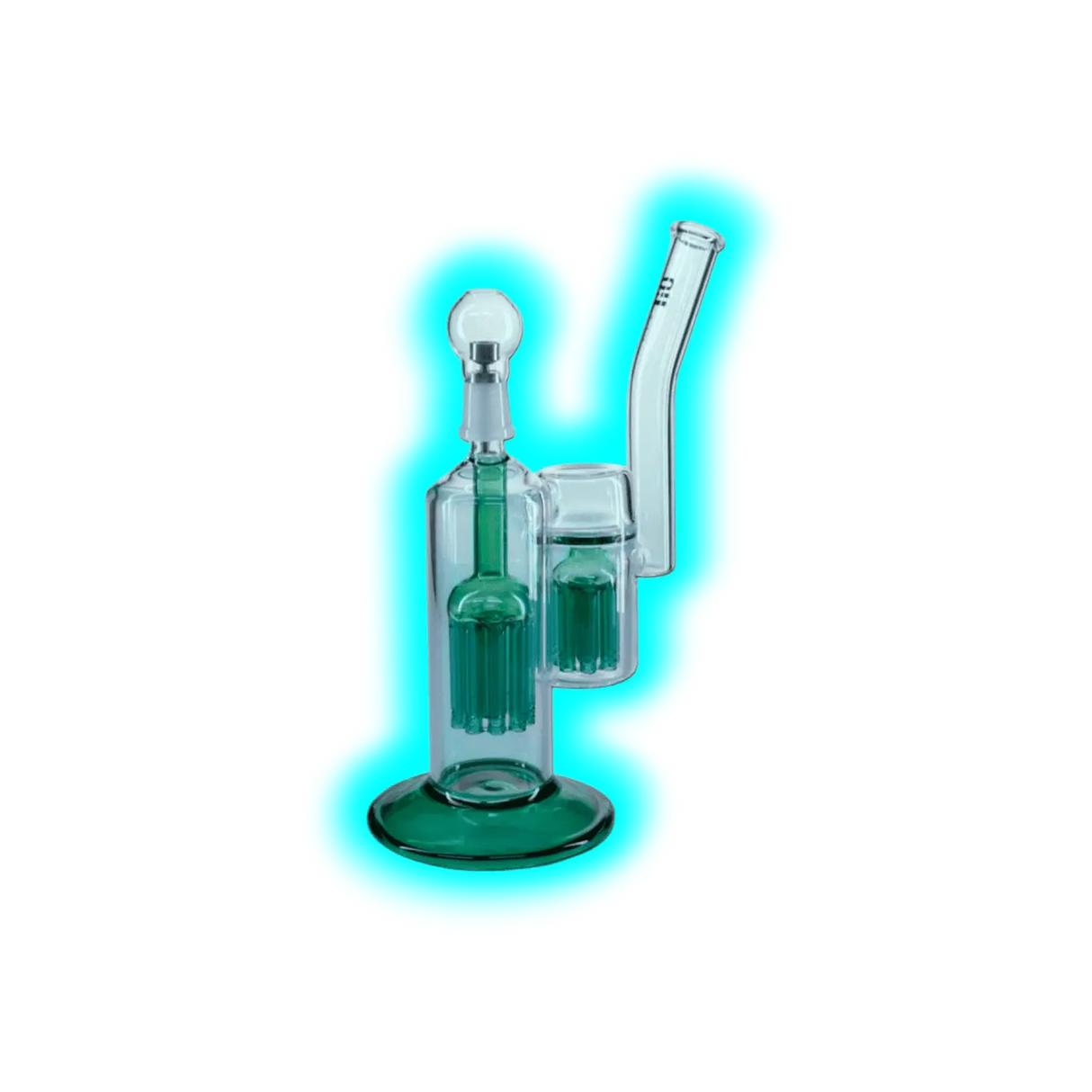 Concentrate Oil Bubbler mit eingebautem grünen 10-Arm & 8-Arm Perkolator