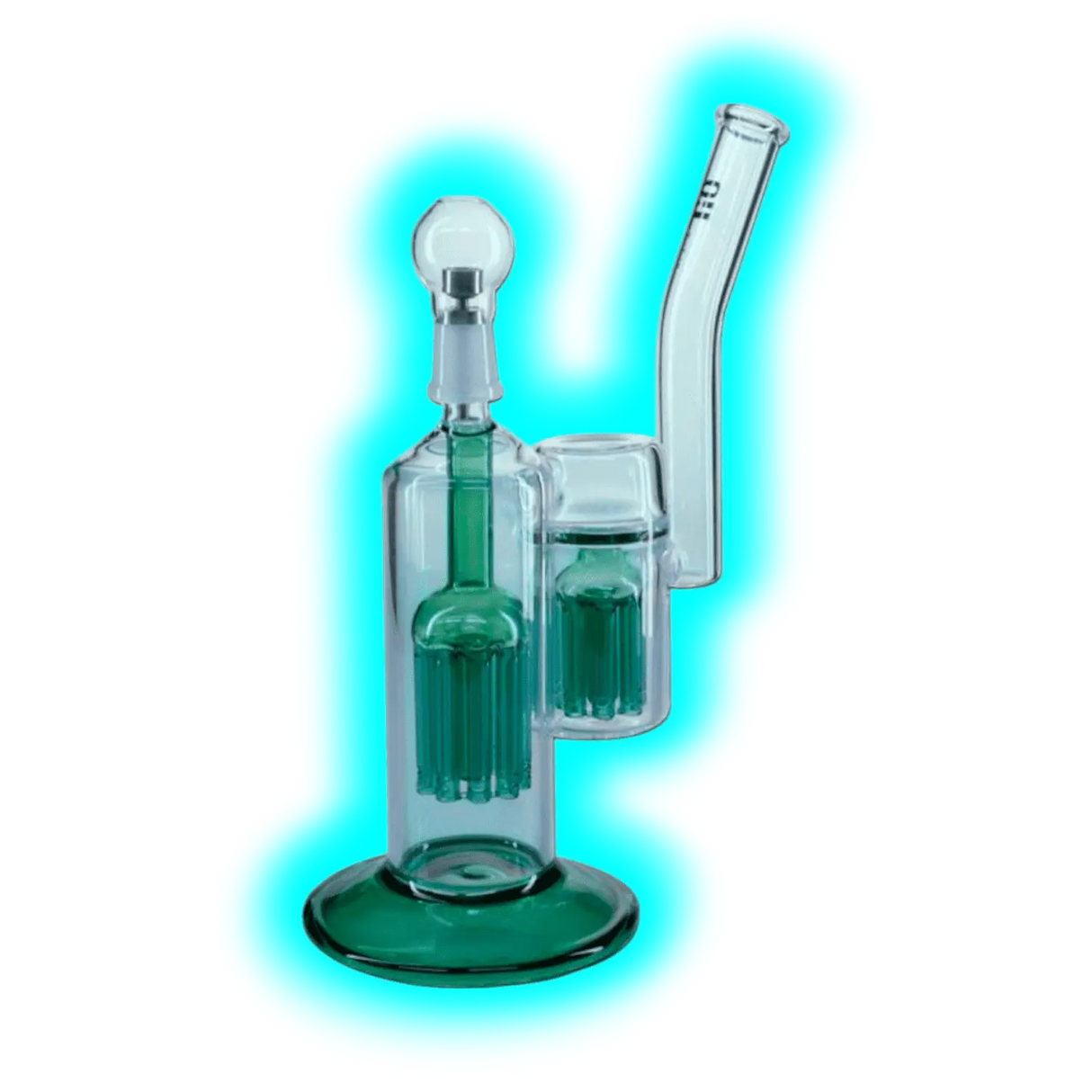 Concentrate Oil Bubbler mit eingebautem grünen 10-Arm & 8-Arm Perkolator