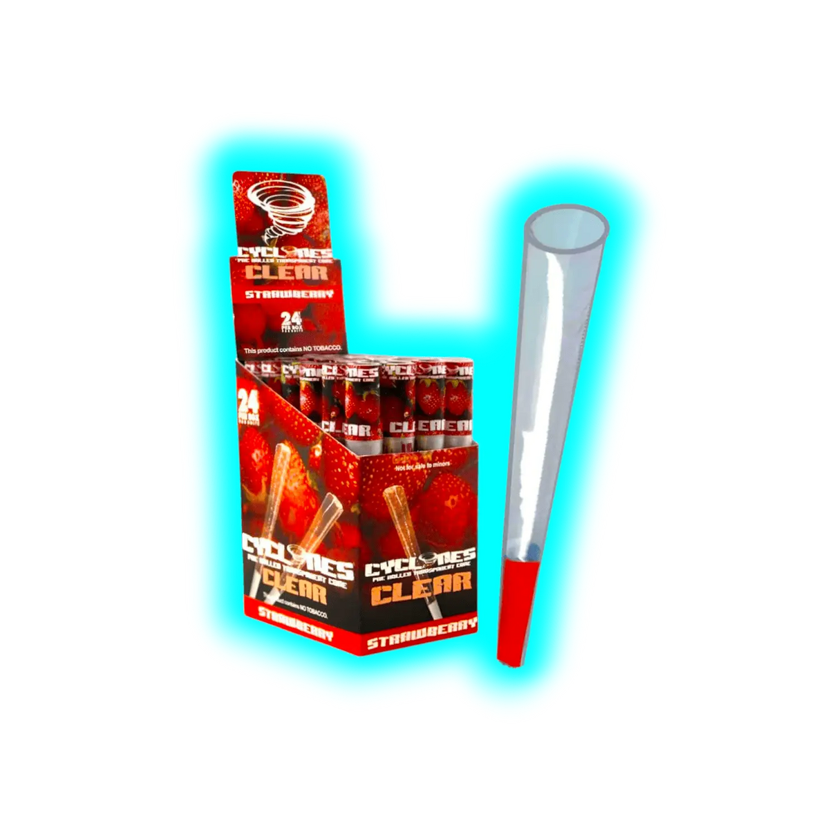 Cyclones - Clear Erdbeere