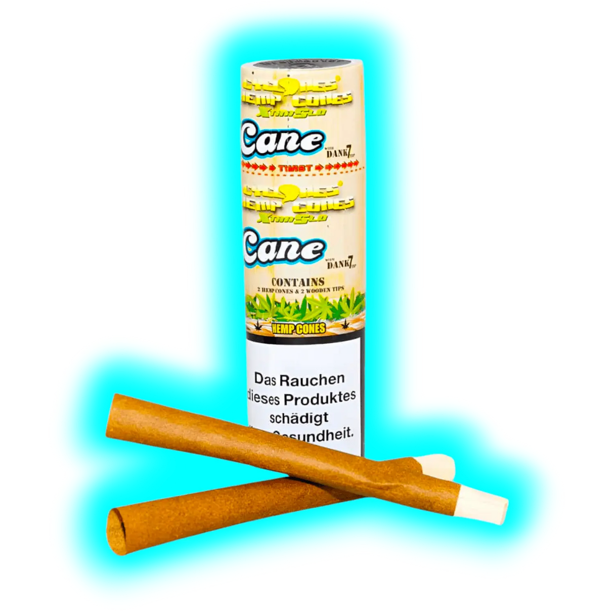 Cyclones Hemp Cane X-tra Slo 2 in 1 Tube Holzfilter