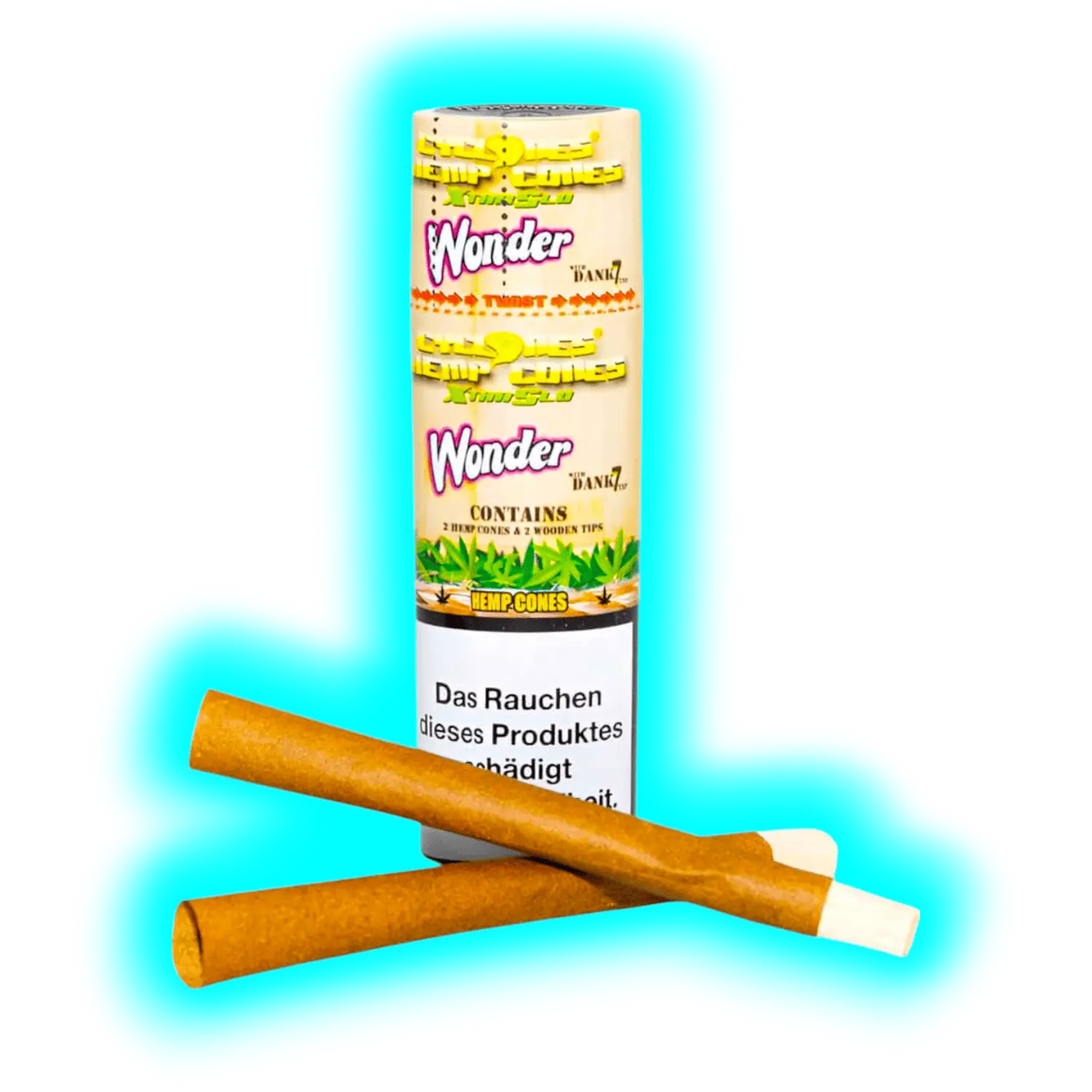 Cyclones Hemp Wonder X-tra Slo 2 in 1 Tube Holzfilter