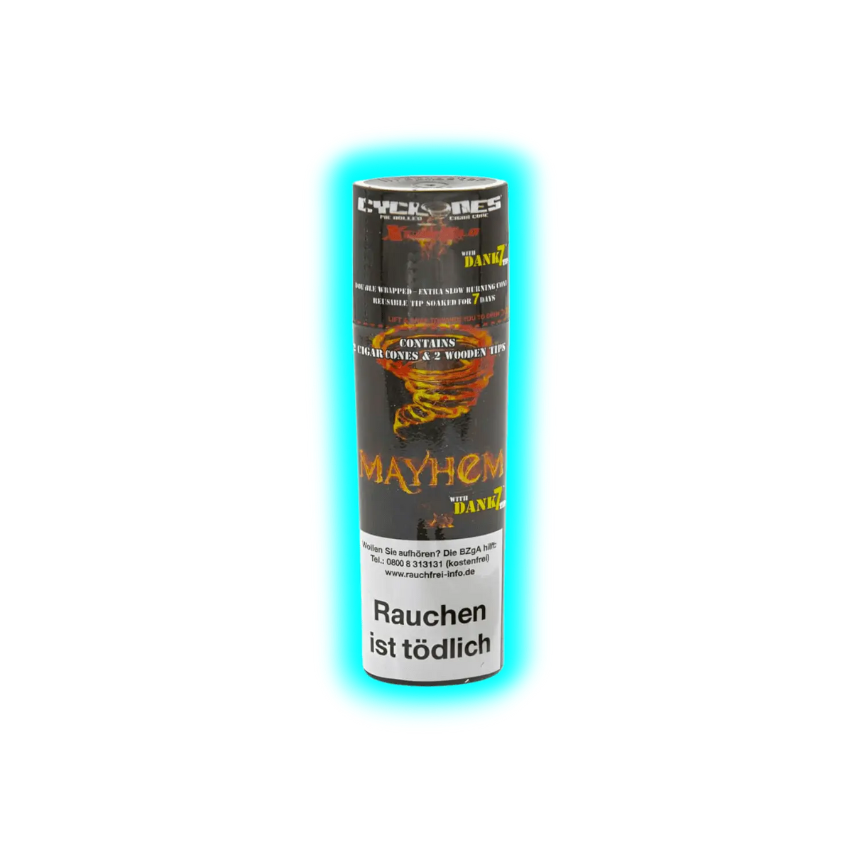 Cyclones Mayhem X-tra Slo 2 in 1 Tube Holzfilter