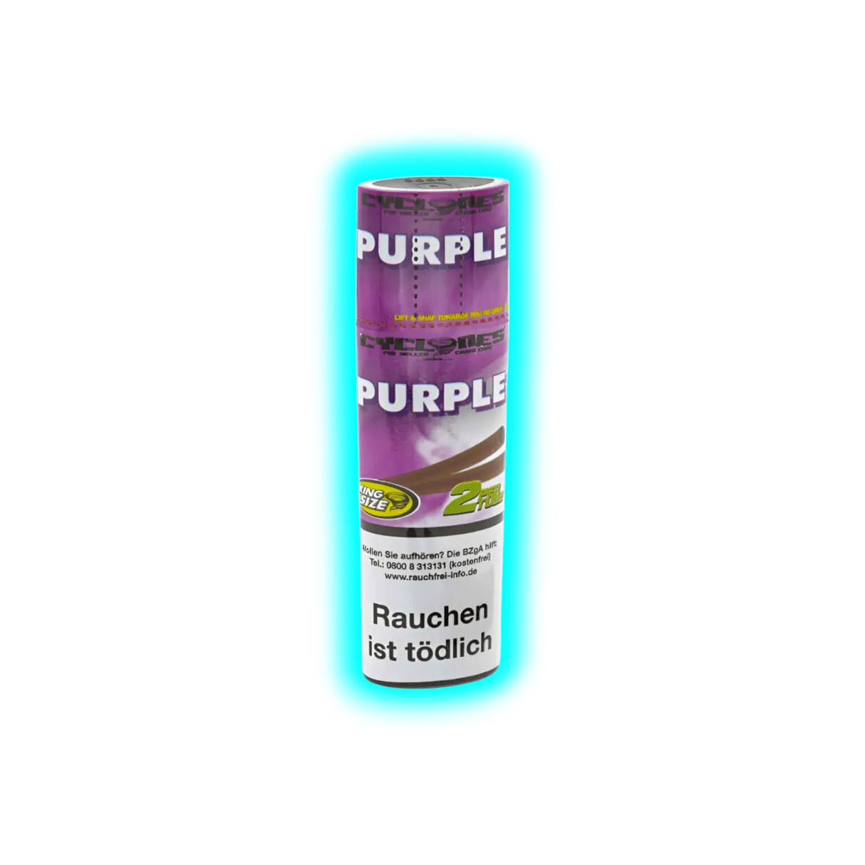 Cyclones Purple 2 in 1 Tube