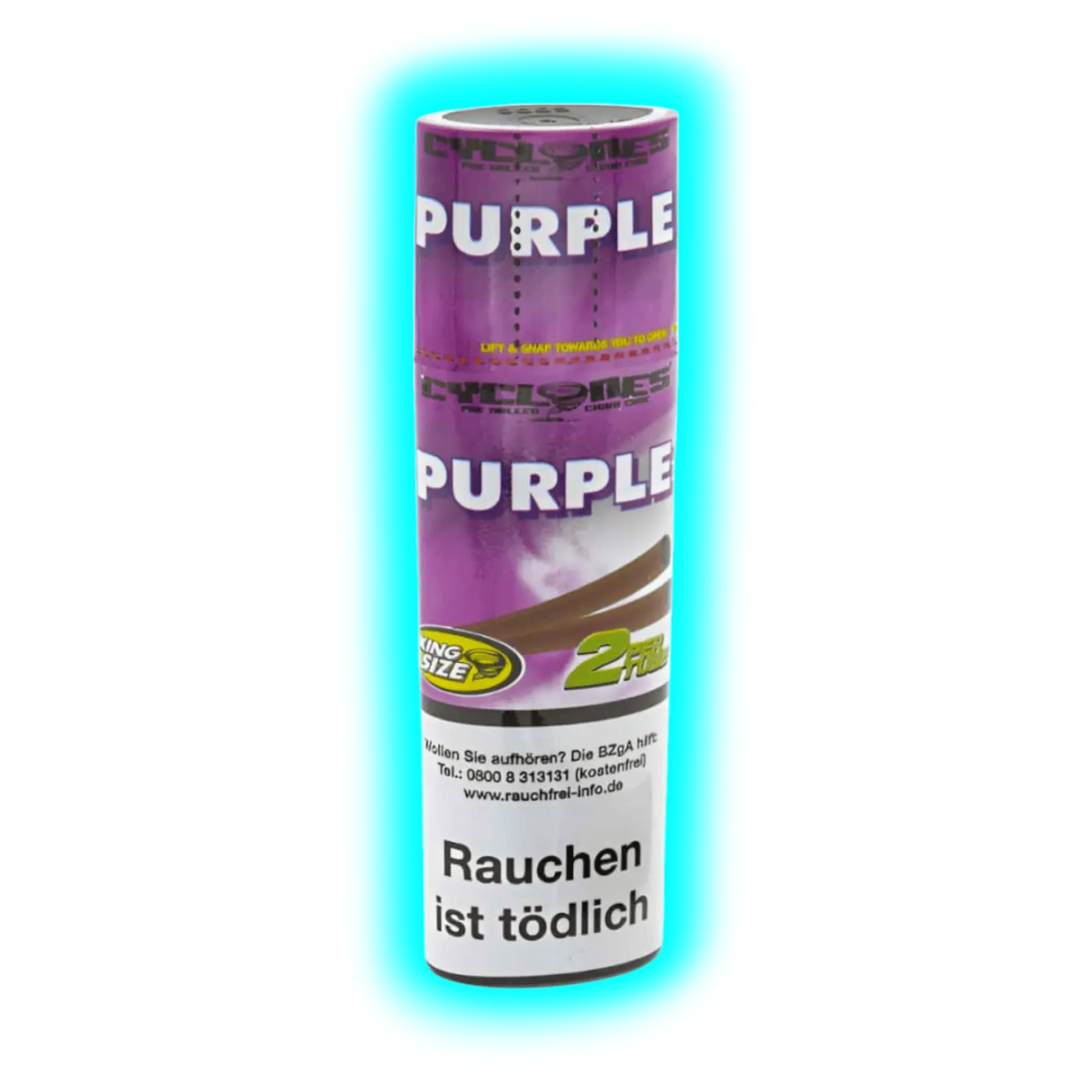 Cyclones Purple 2 in 1 Tube