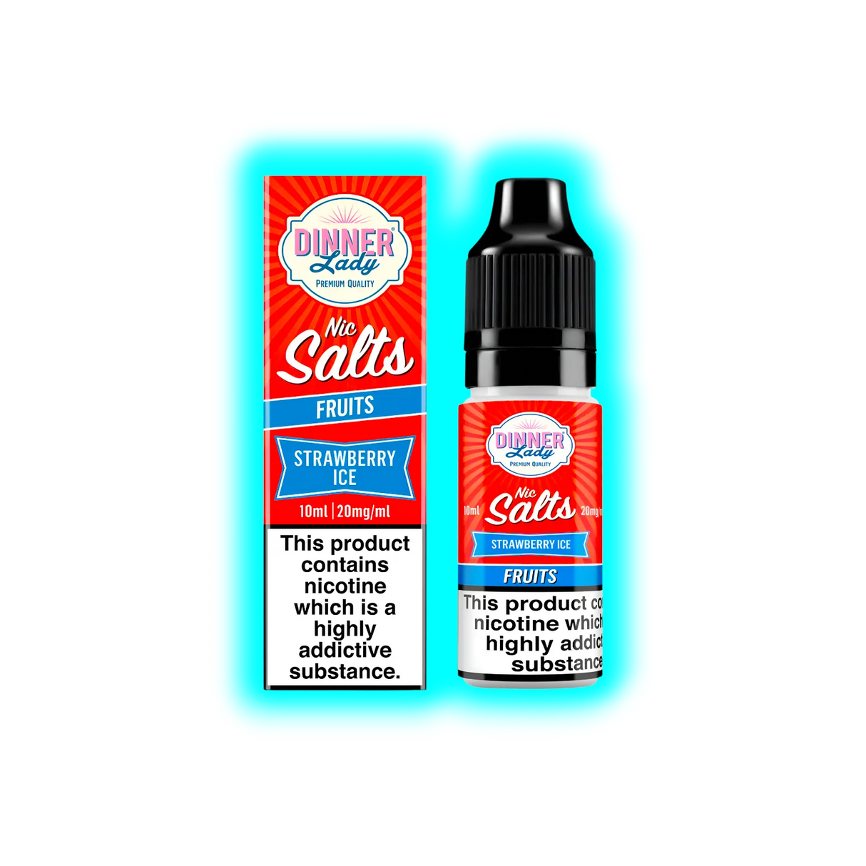 Dinner Lady Strawberry Ice Nic Salt 10ml 20mg/ml