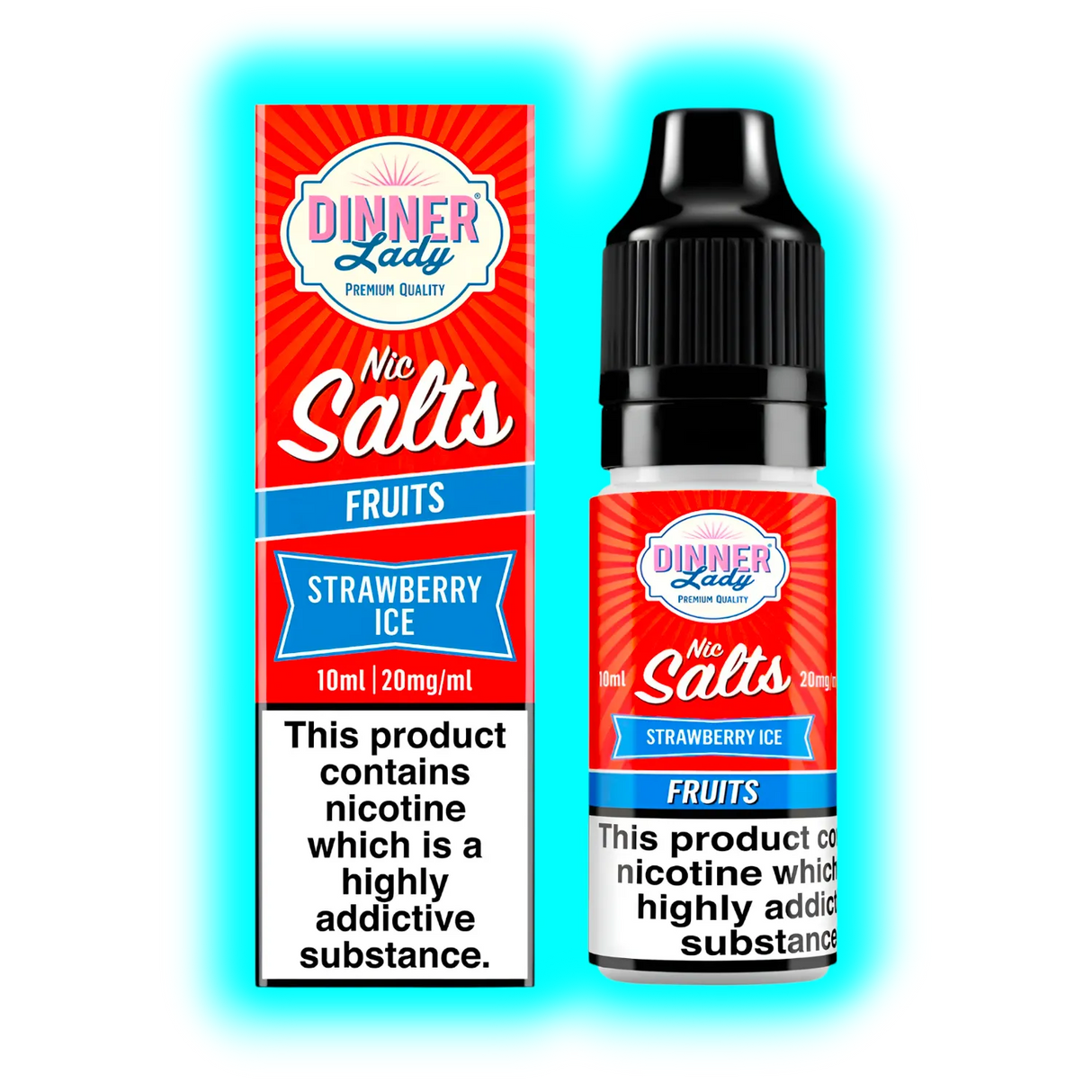Dinner Lady Strawberry Ice Nic Salt 10ml 20mg/ml