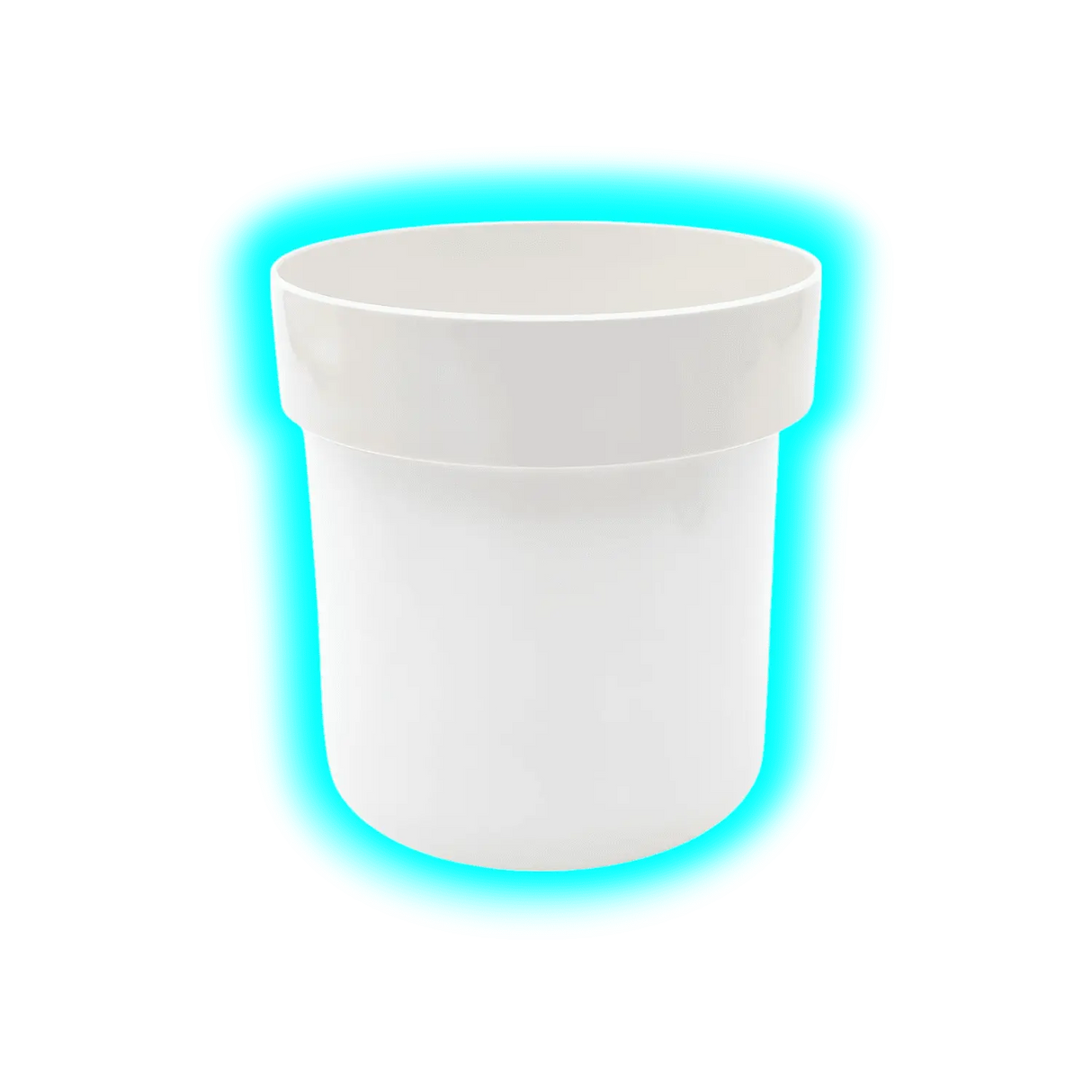 Dosentresor Blumentopf Weiss