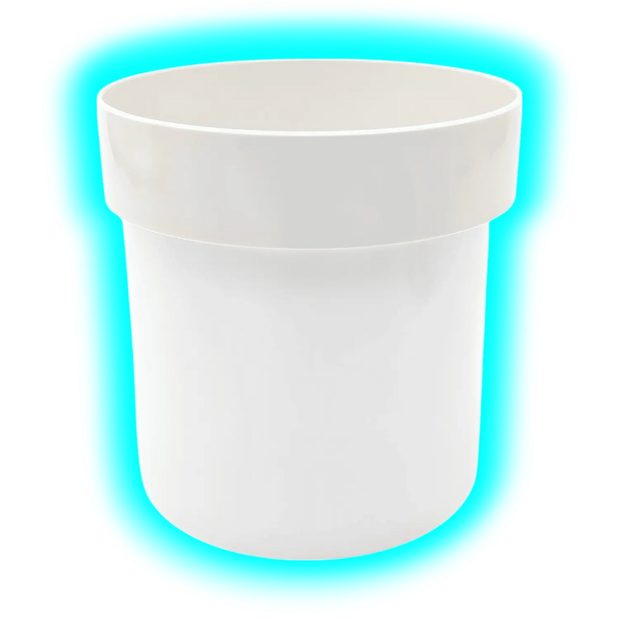 Dosentresor Blumentopf Weiss