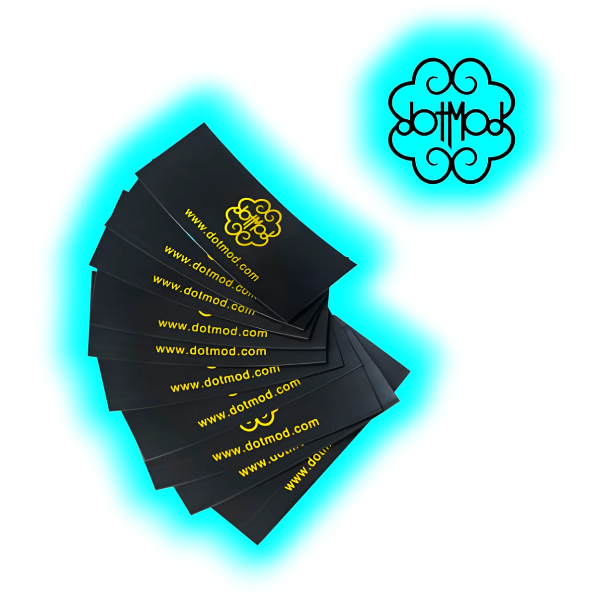 dotMod Akku Wrap Schwarz/Gold 18650 1Stk.