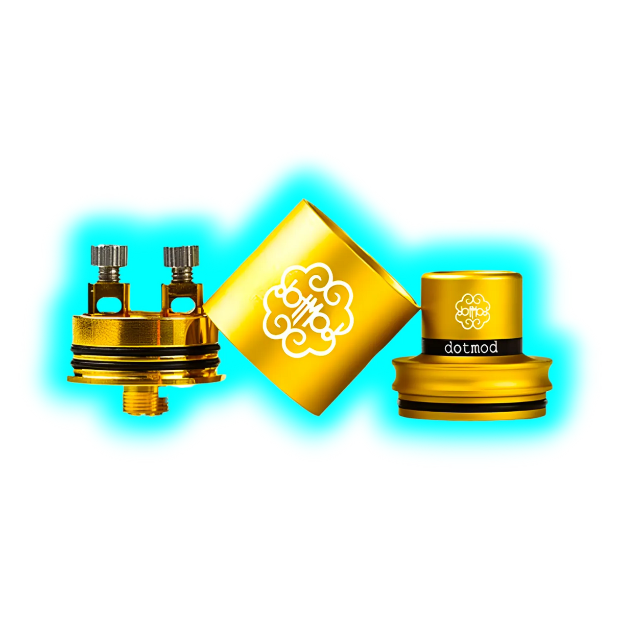 DotMod Petri V2 RDA Tank inkl. Conversion Cap Gold
