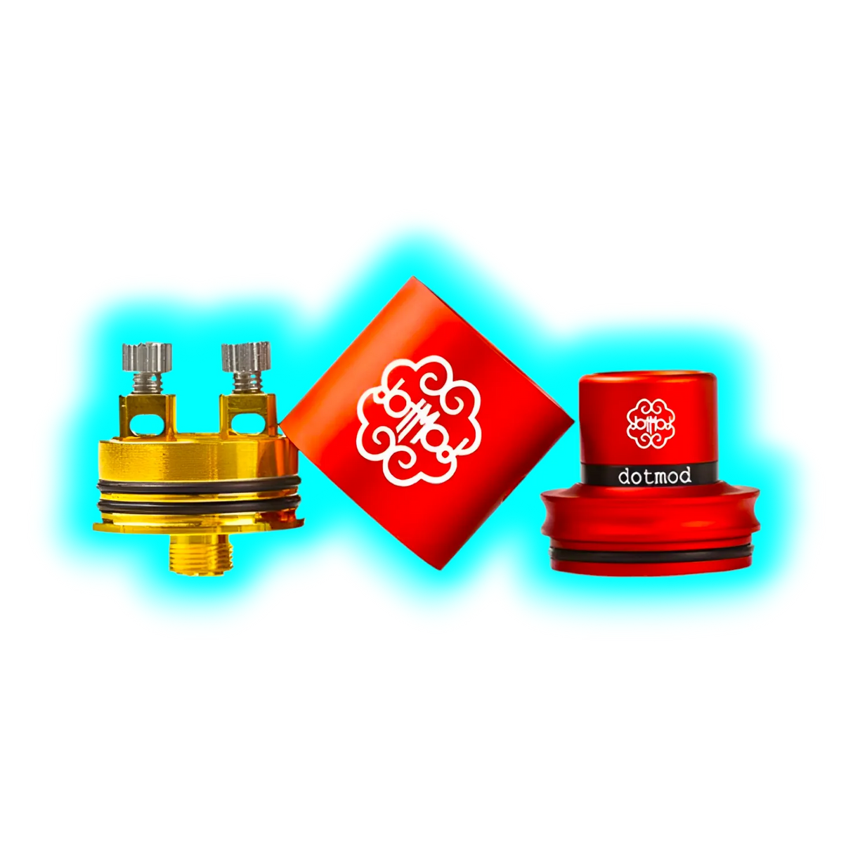 DotMod Petri V2 RDA Tank inkl. Conversion Cap Red