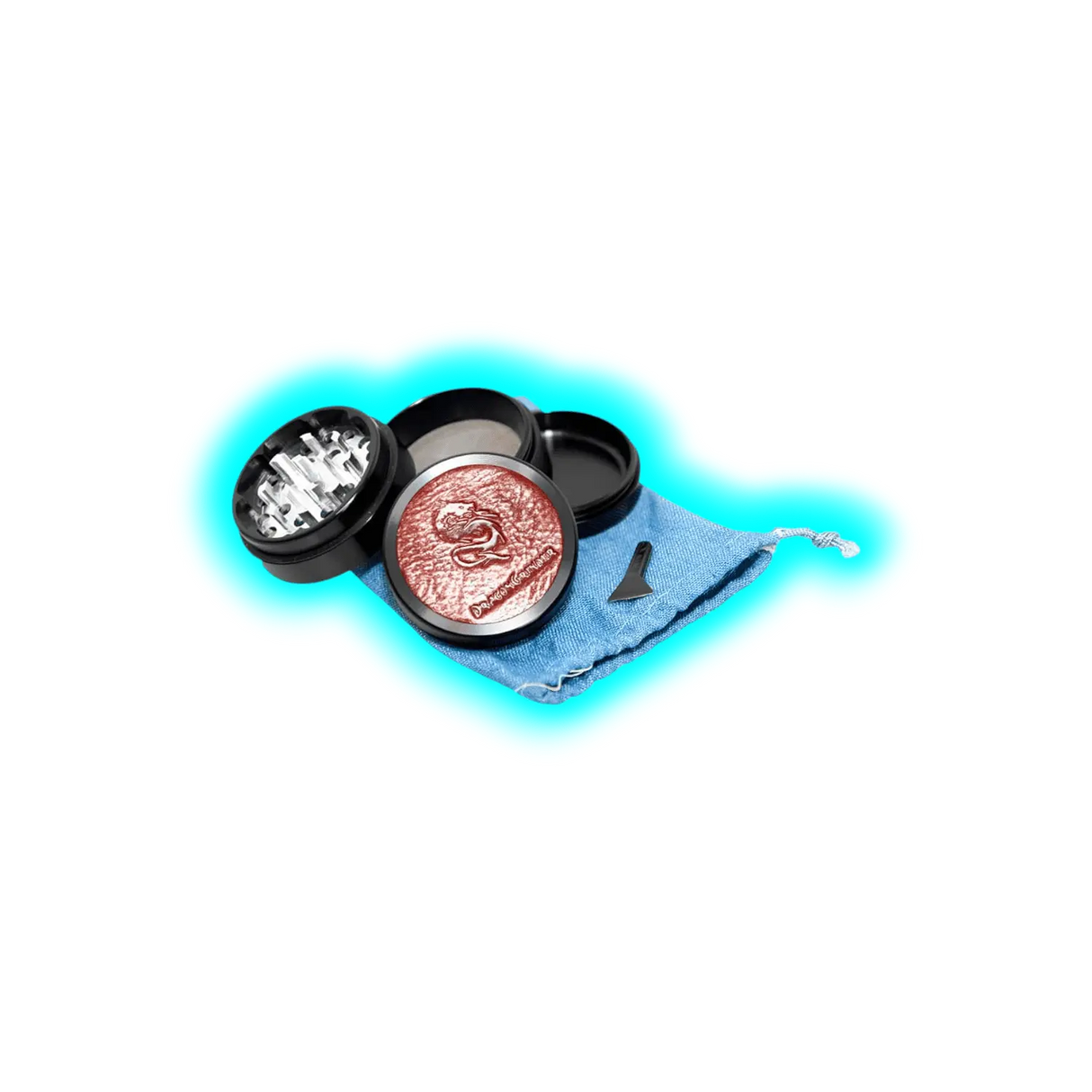 Dragon Grinder 4-teilig Leather Black 55mm