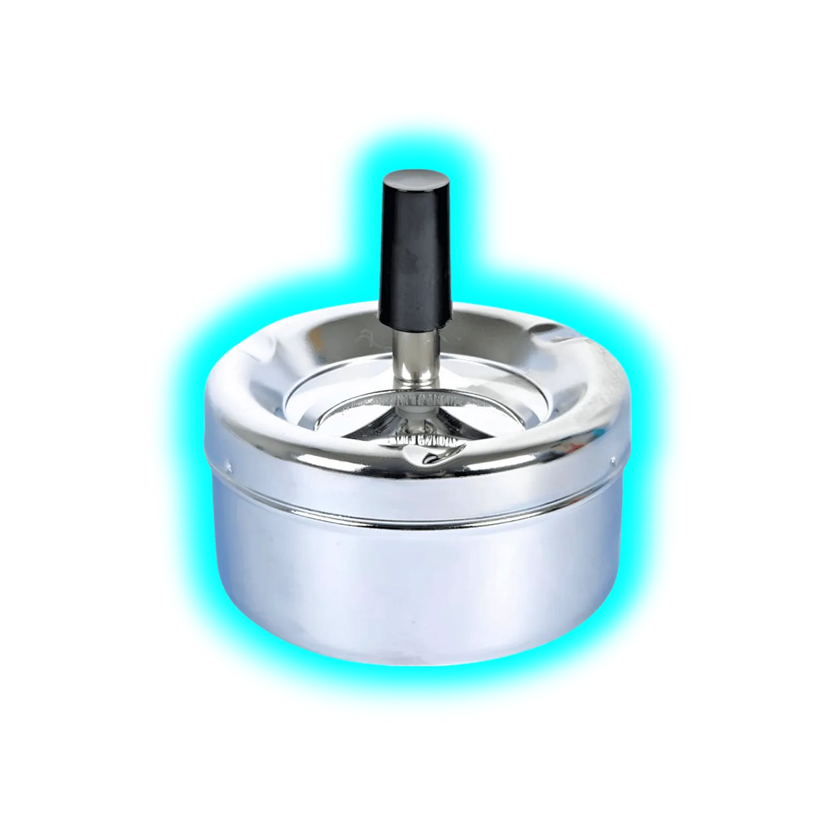 Drehaschenbecher Chrom 9.5cm