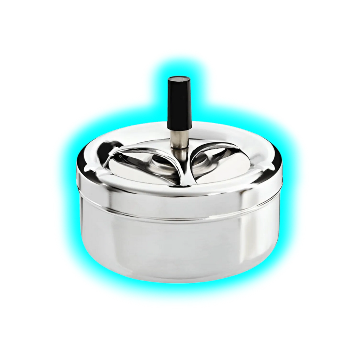 Drehaschenbecher Chrome Large 13.5 cm