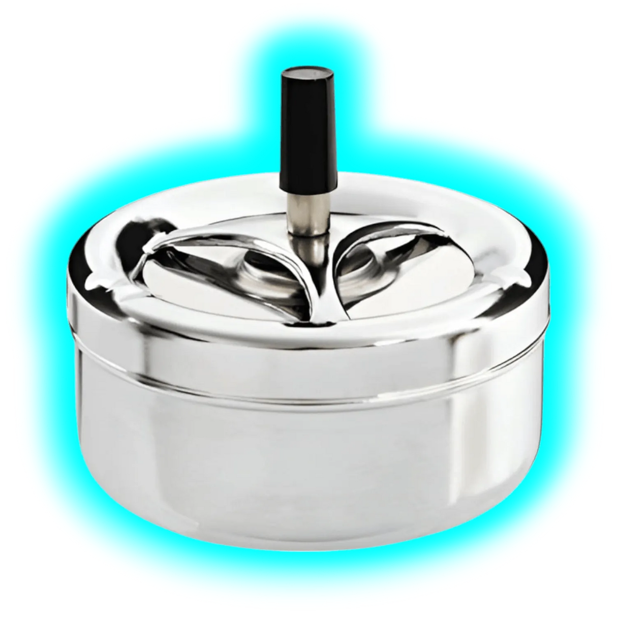 Drehaschenbecher Chrome Large 13.5 cm