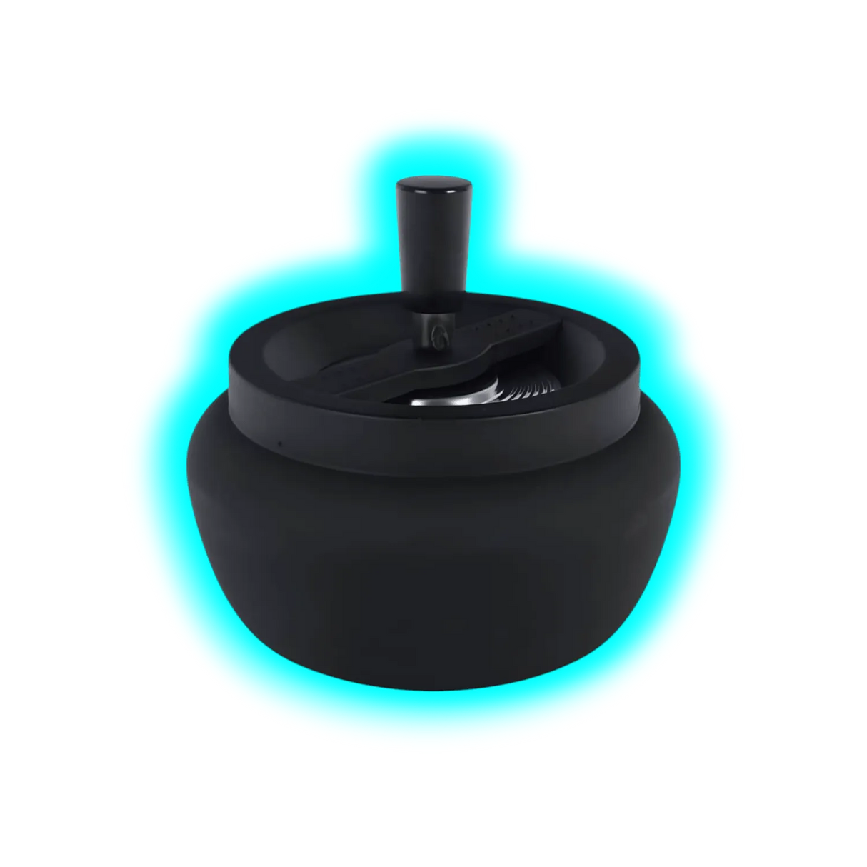 Drehaschenbecher Matt Schwarz Looma