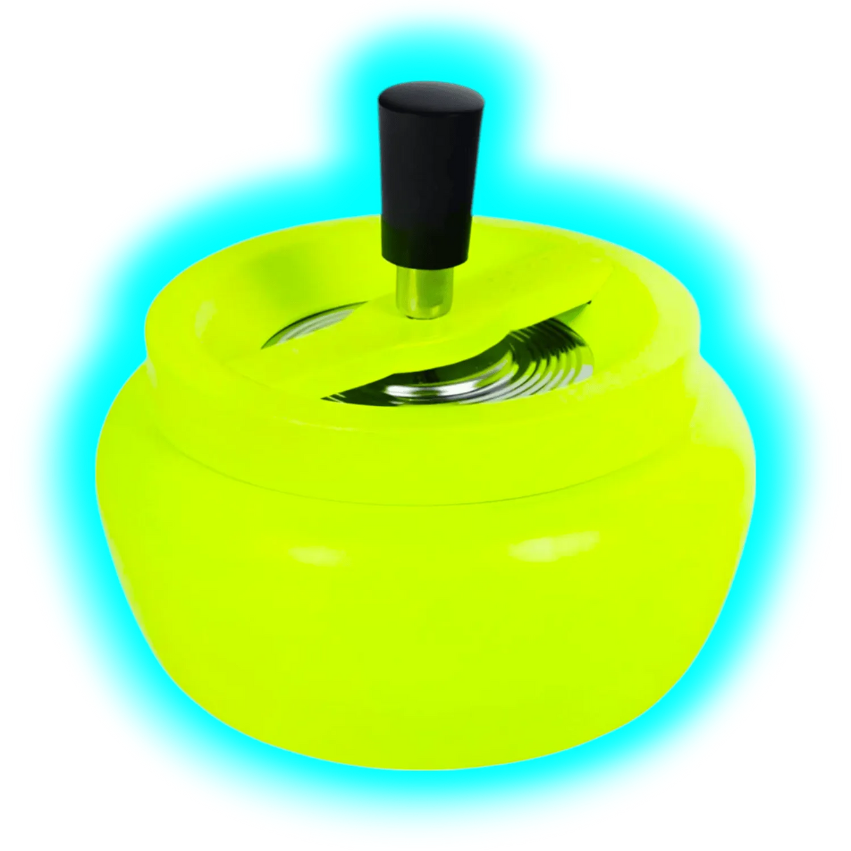Drehaschenbecher Neon Yellow 13cm