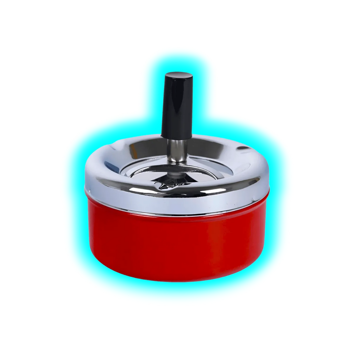 Drehaschenbecher Rot 9.5cm