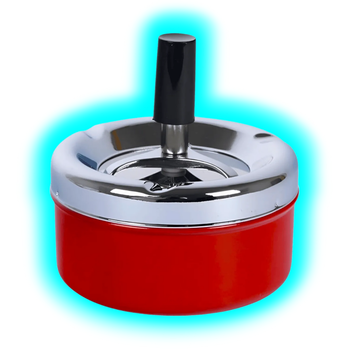 Drehaschenbecher Rot 9.5cm